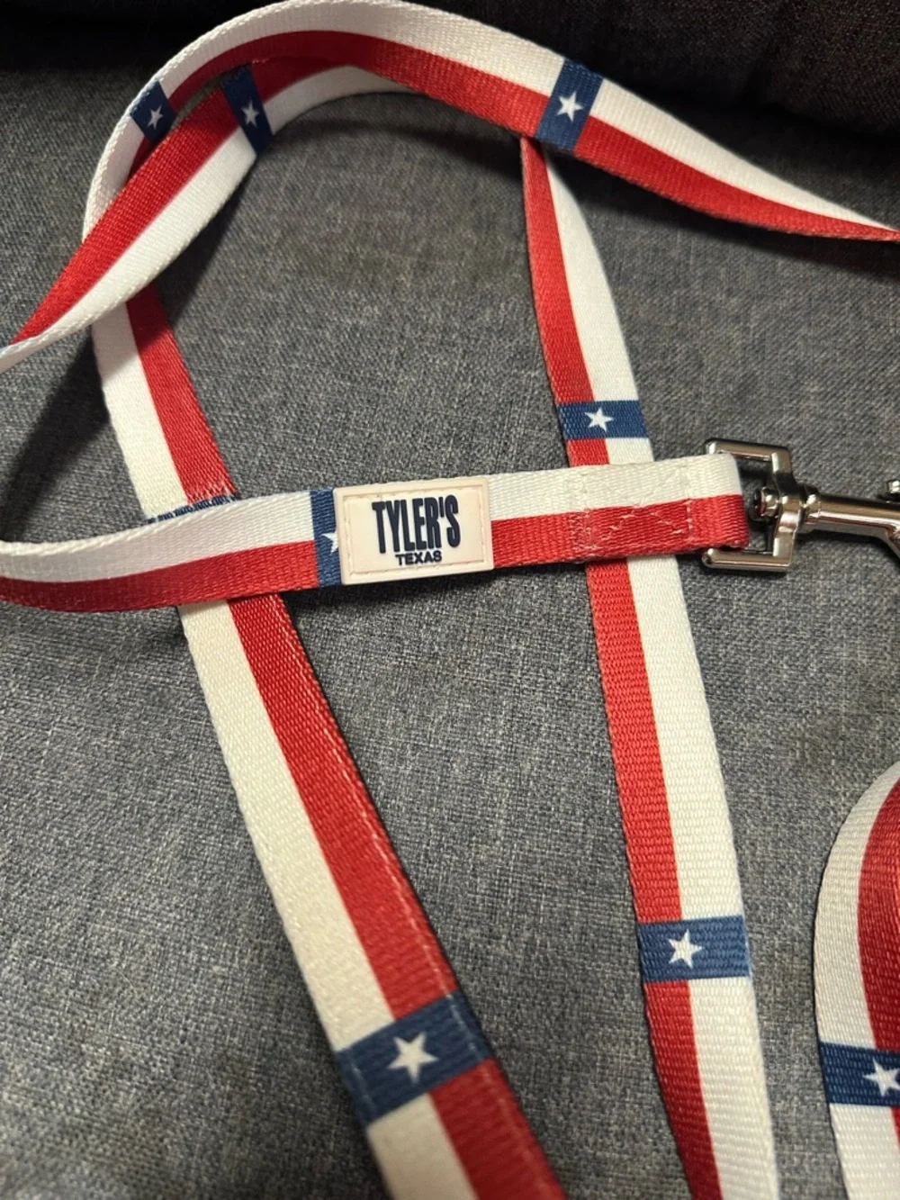 Tyler’s Texas x Pridebites Flag Red White & Blue Star Dog Leash